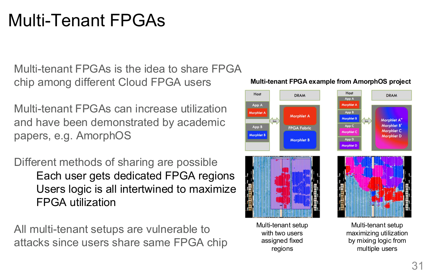 Multi-tenant FPGA 风险
