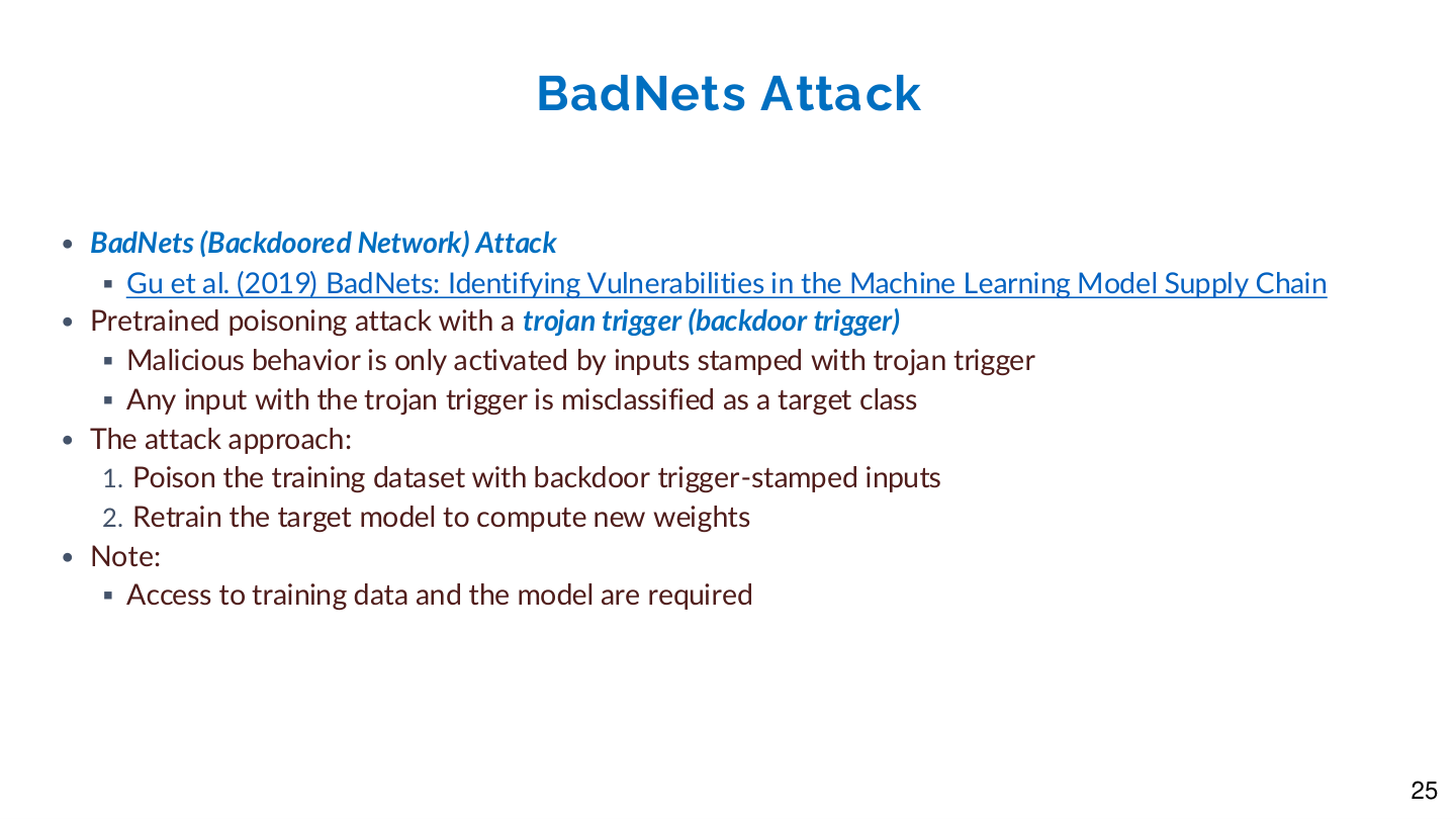 BadNets 作为经典 patch 后门